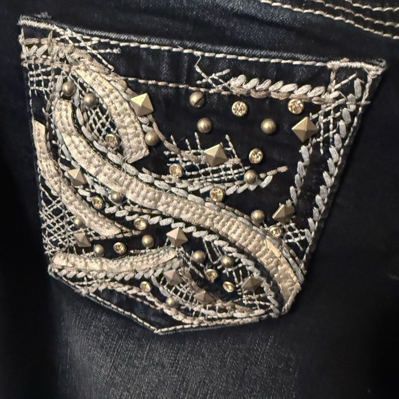 Vanity Blue Flare Wide Leg Jeans with Classic Style - Picture 4 of 4